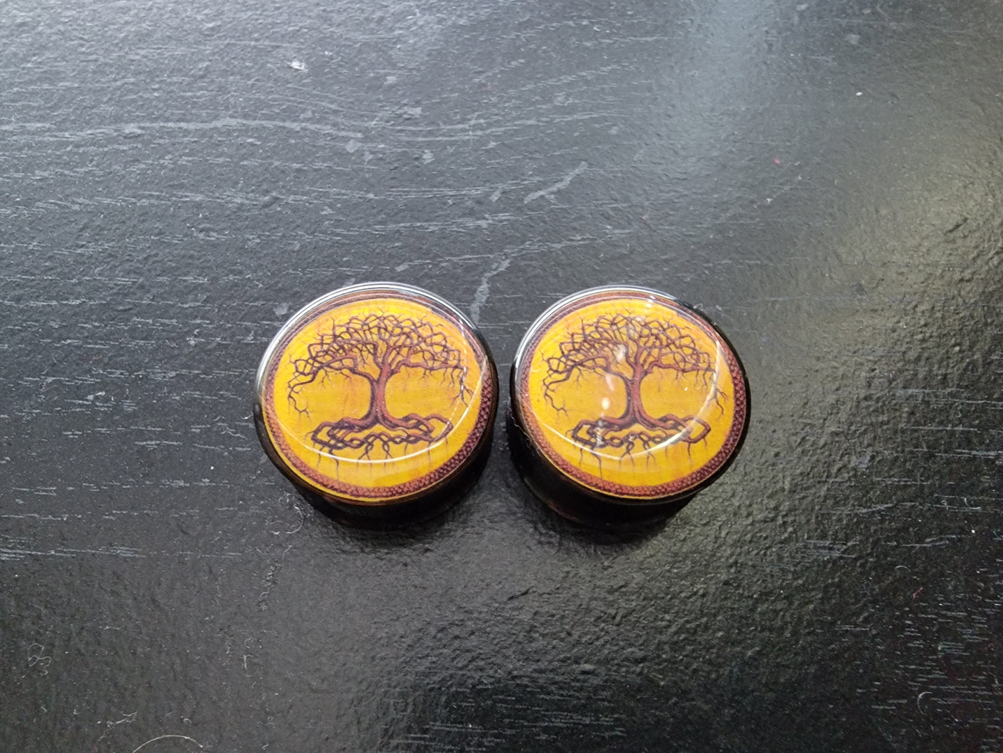 Viking Tree of Life Plugs/Gauges (Buy 2 Pairs, Get 1 Pair Free!)