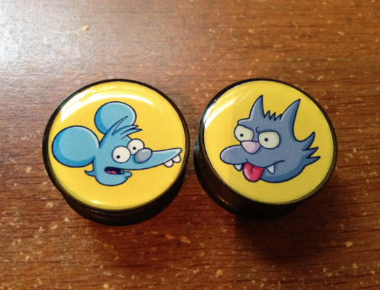 Cat and Mouse Plugs/Gauges (Buy 2 Pairs, Get 1 Pair Free!)