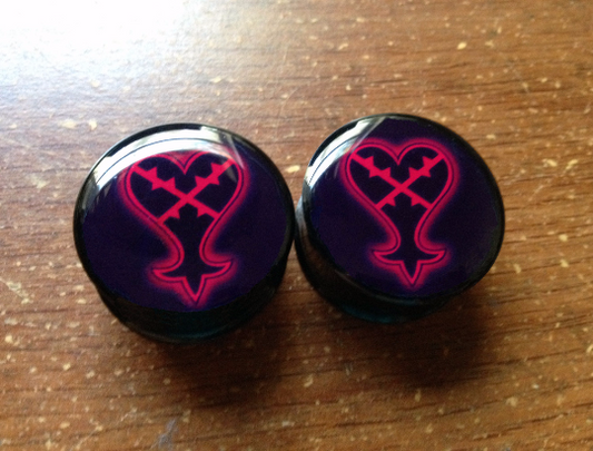 No Heart Plugs/Gauges (Buy 2 Pairs, Get 1 Pair Free!)