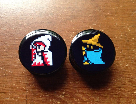 Black and White Mage Plugs/Gauges (Buy 2 Pairs, Get 1 Pair Free!)